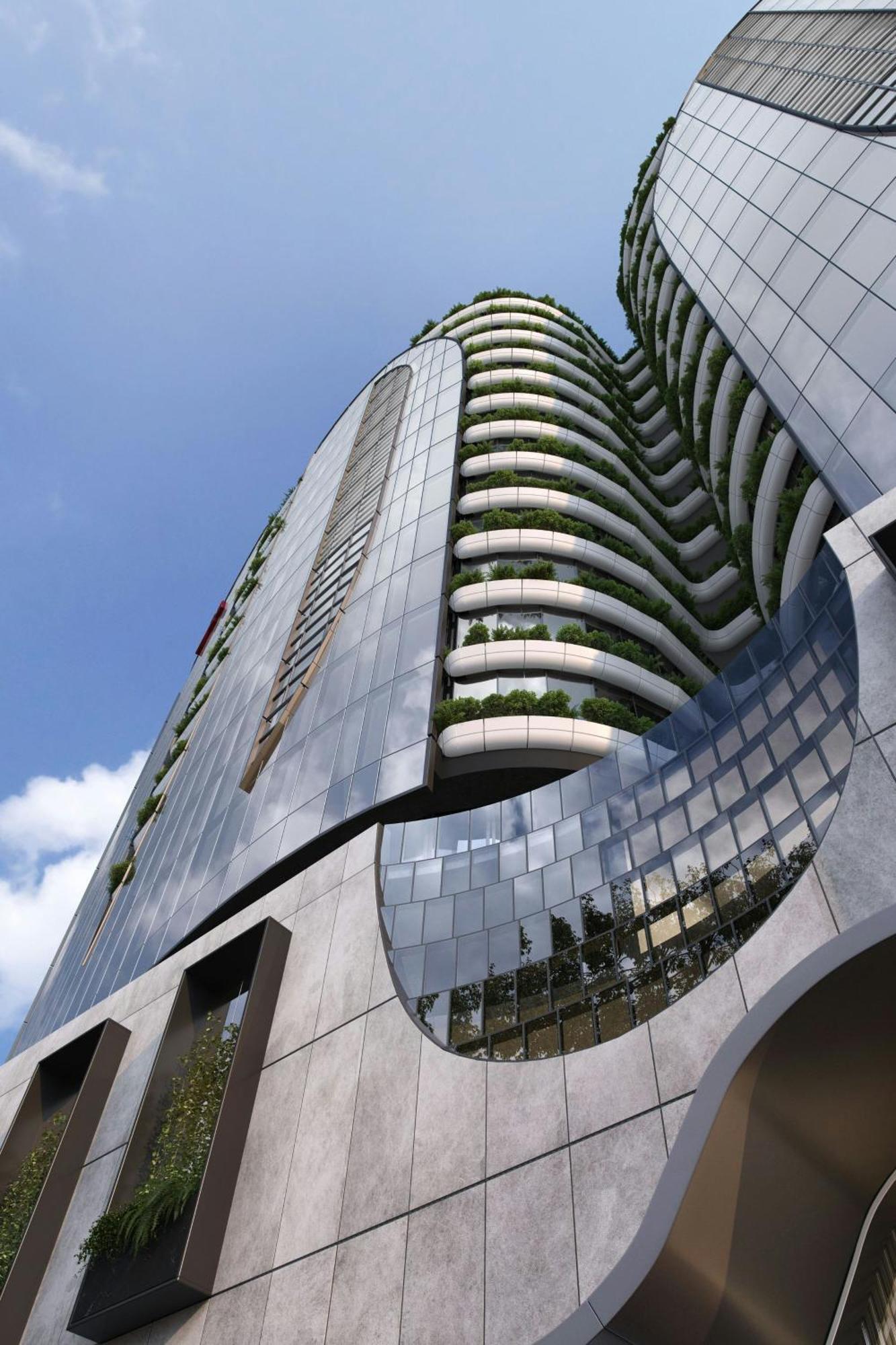 Melbourne Marriott Hotel Docklands Buitenkant foto The proposed One River North